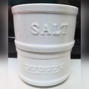 Fitz & Floyd Stackable Salt Pepper Cellars No Lid